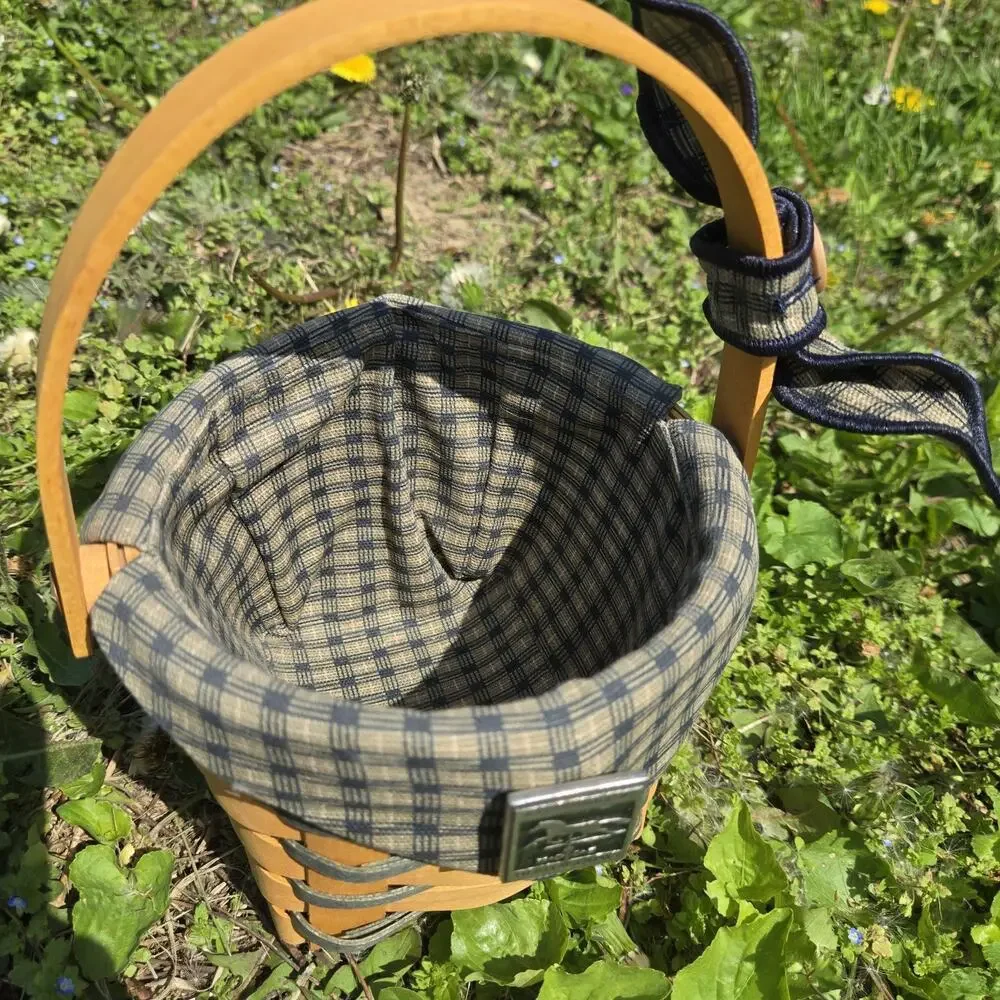 Longaberger Crawford Barn Small Basket Fabric‎ Liner